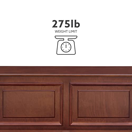 Chadwick Cedar Chest, Wooden Storage Trunk with Cherry Finish for Bedroom, Living Room, or Hallway