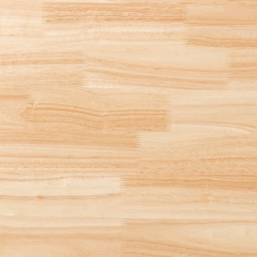 47.2" Solid Wood Rectangular Kitchen Table, Natural Wood Finish, 29.5" Height, Easy Assembly