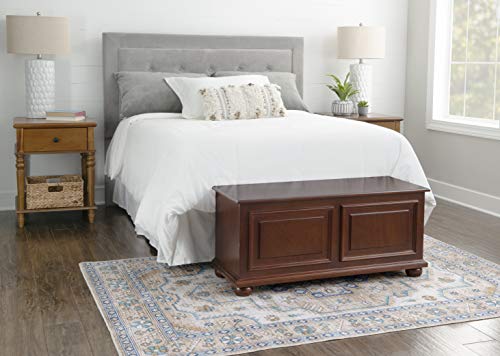 Chadwick Cedar Chest, Wooden Storage Trunk with Cherry Finish for Bedroom, Living Room, or Hallway