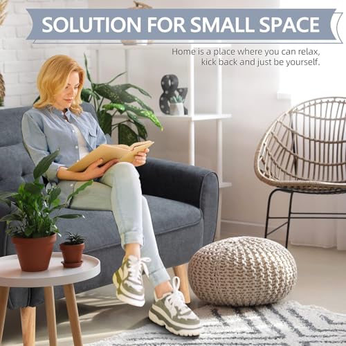 47" Linen Loveseat Sofa – Compact Dark Grey 2-Seater Couch with Pillows, Ideal for Apartments & Small Spaces