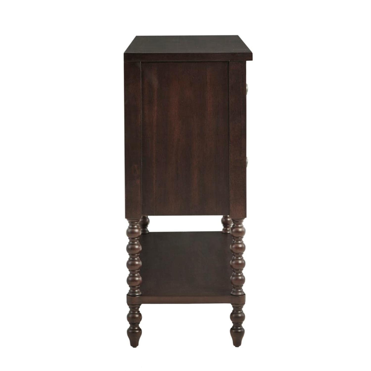 Beckett Accent Storage Cabinet, Natural 36" Chest with 2 Drawers & Open Shelf for Coastal Living Room
