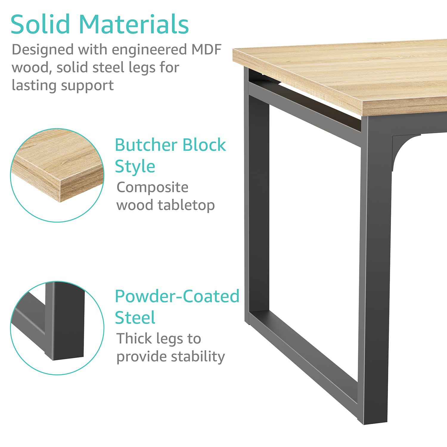 94" Expandable Dining Table for 8-10, Long Modern Farmhouse Table for Kitchen or Dining Room, Rectangular