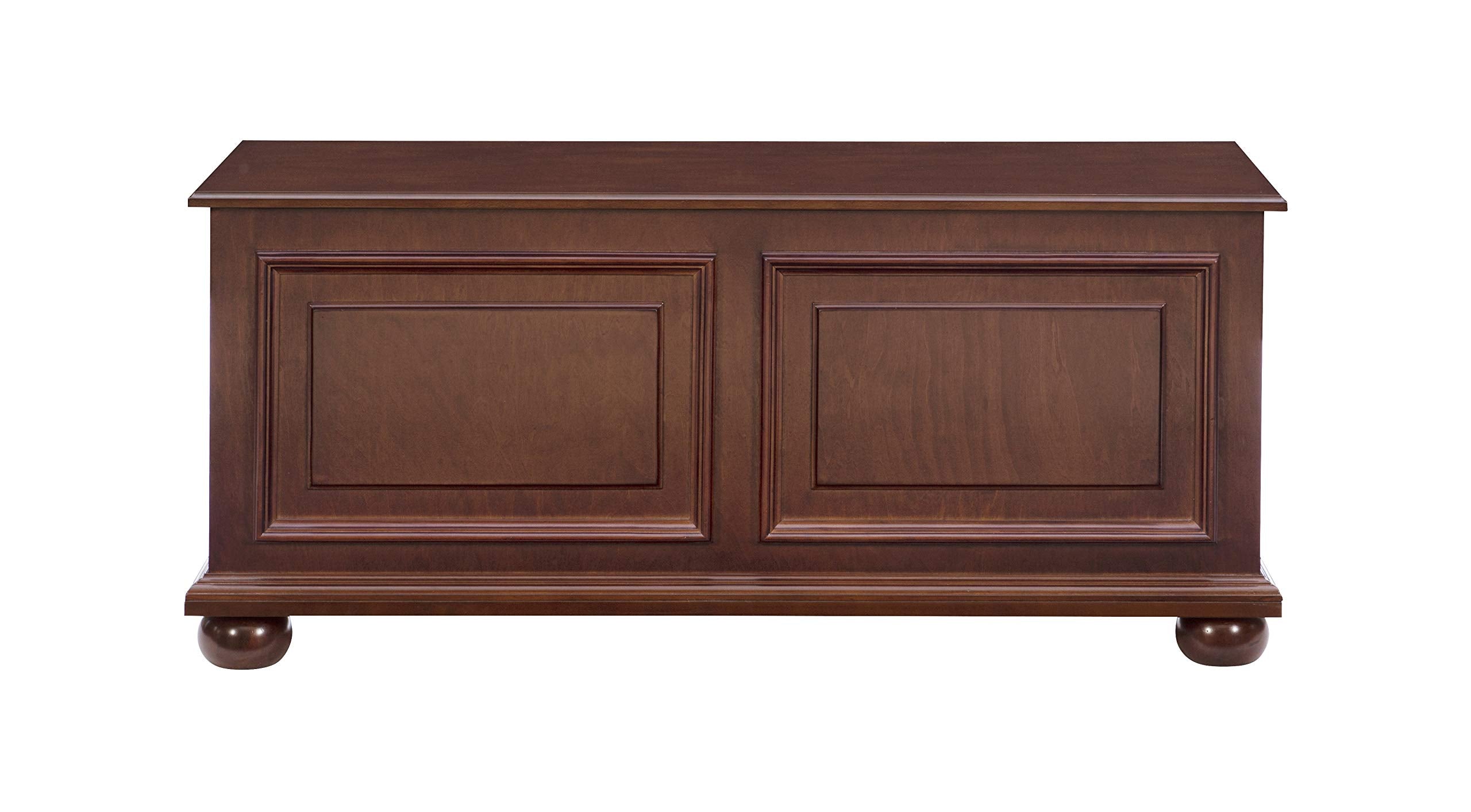 Chadwick Cedar Chest, Wooden Storage Trunk with Cherry Finish for Bedroom, Living Room, or Hallway