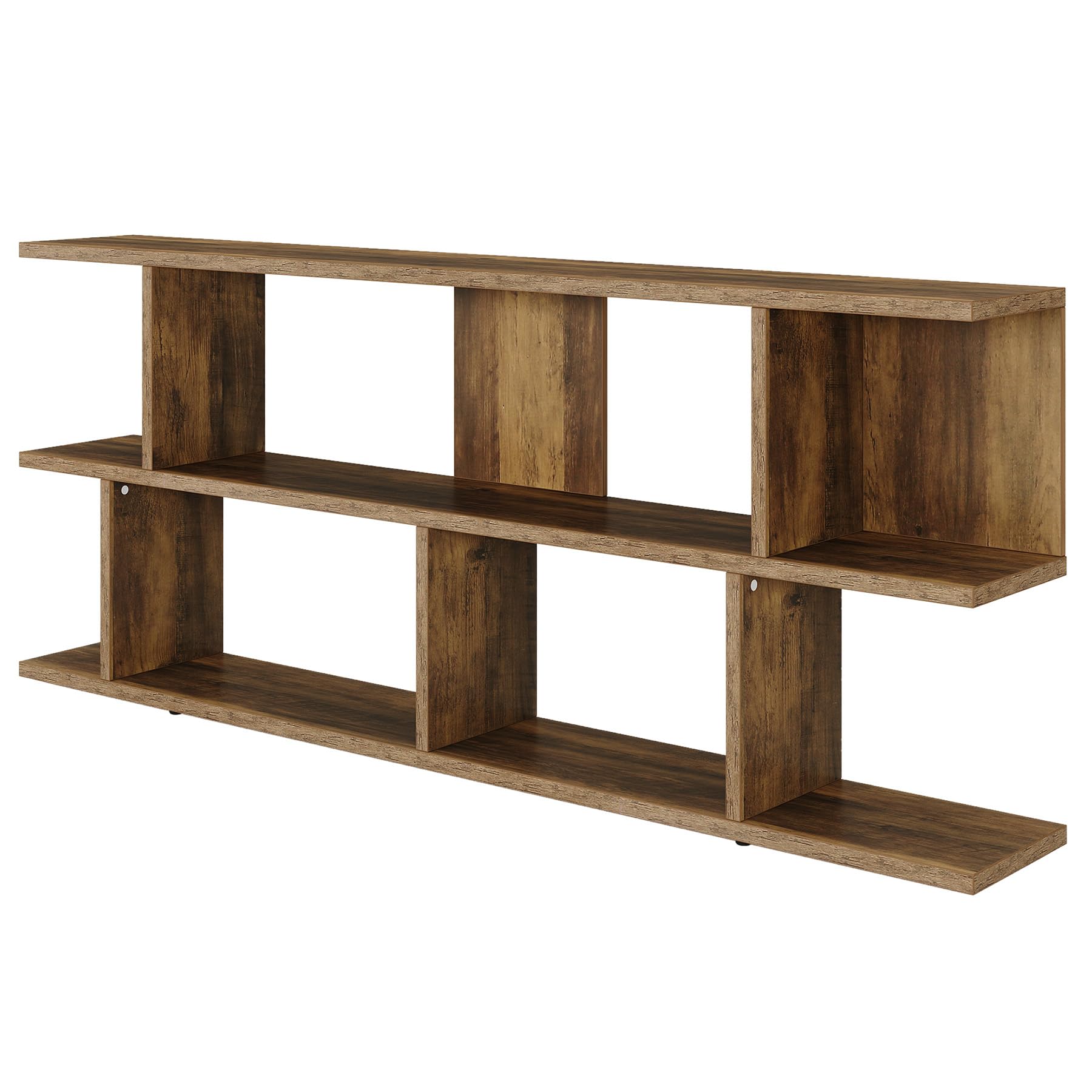 71" Farmhouse Sofa Table, 3-Tier Extra Long Entryway Console with Open Storage for Hallway, Entry, or Living Room