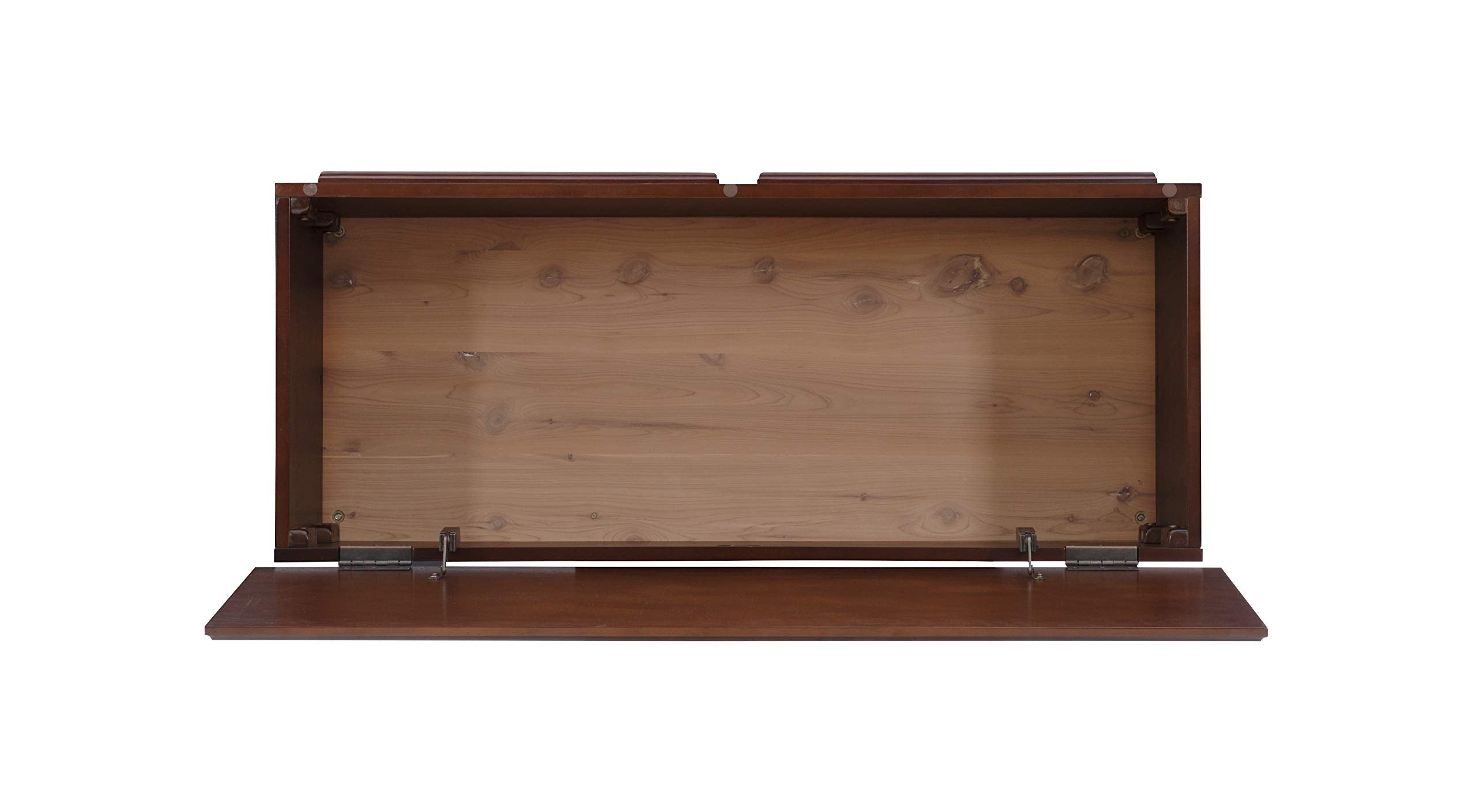 Chadwick Cedar Chest, Wooden Storage Trunk with Cherry Finish for Bedroom, Living Room, or Hallway