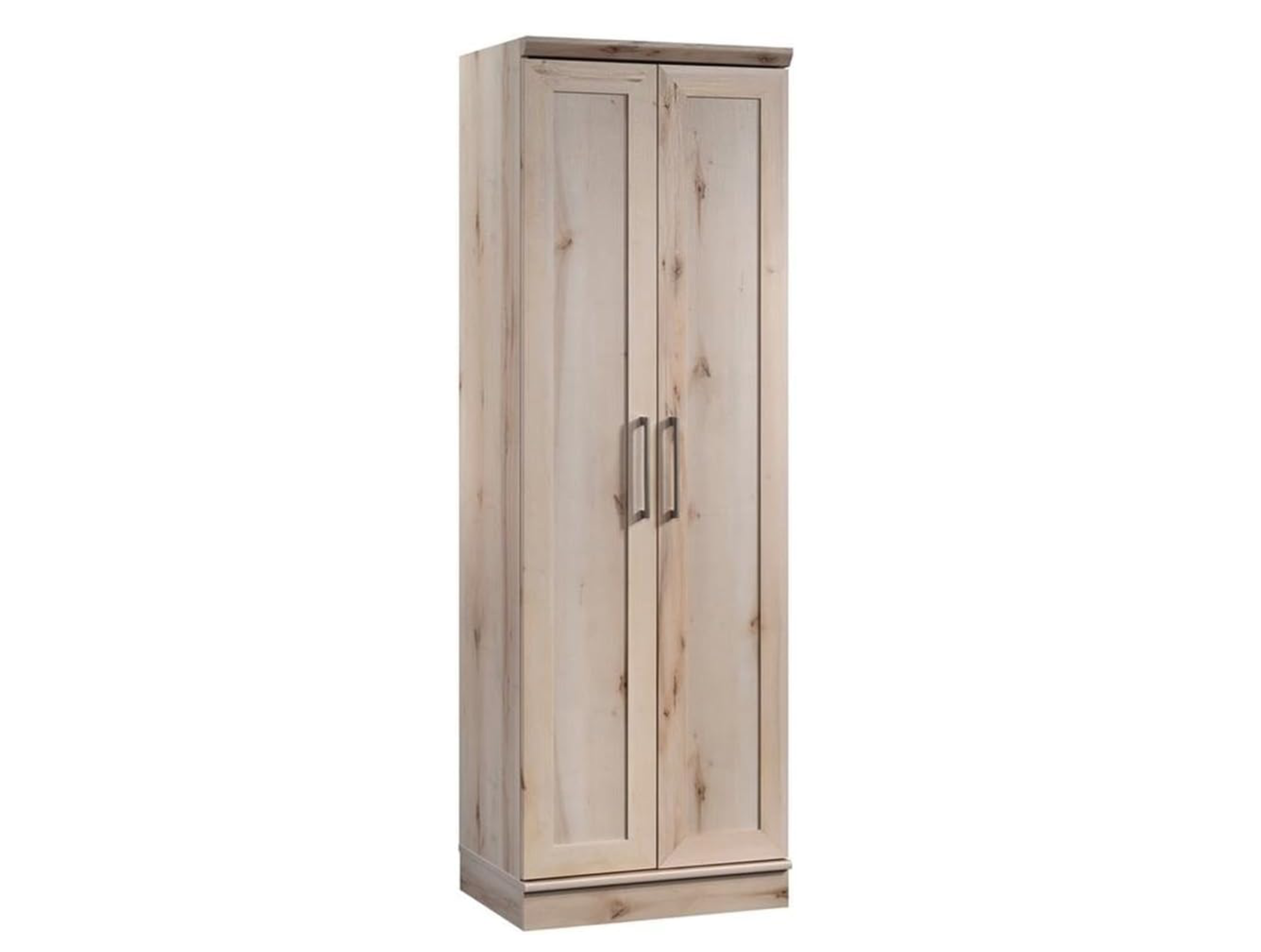 HomePlus Storage Cabinet – Freestanding Soft White Pantry Cabinet with Doors & Adjustable Shelves for Kitchen or Hall