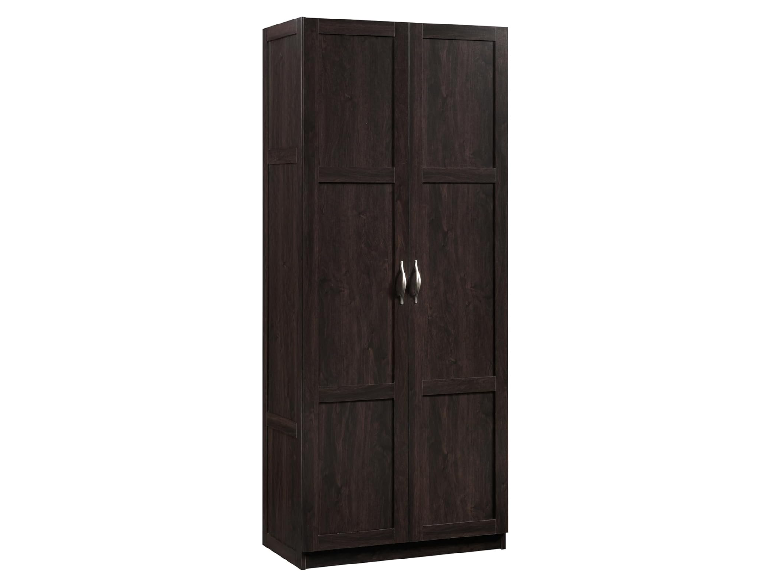 Freestanding Kitchen Pantry Cabinet with Adjustable Shelves, Modern White Cupboard Organizer