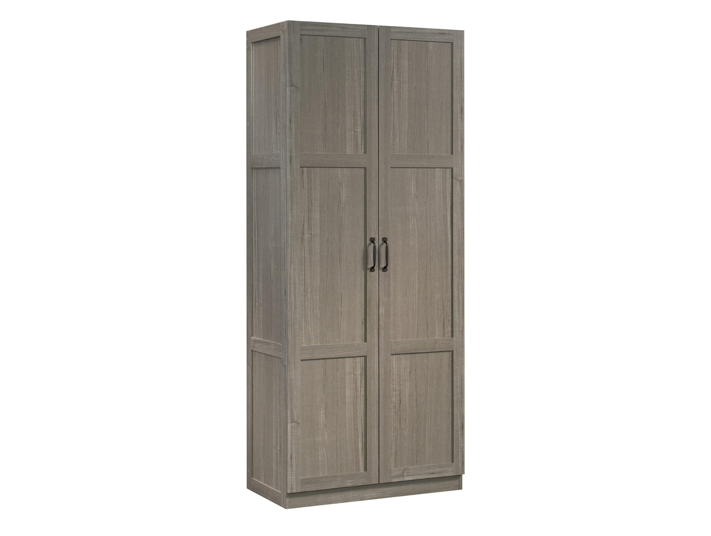 Freestanding Kitchen Pantry Cabinet with Adjustable Shelves, Modern White Cupboard Organizer